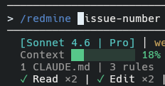 Redmine 클로드 CLI